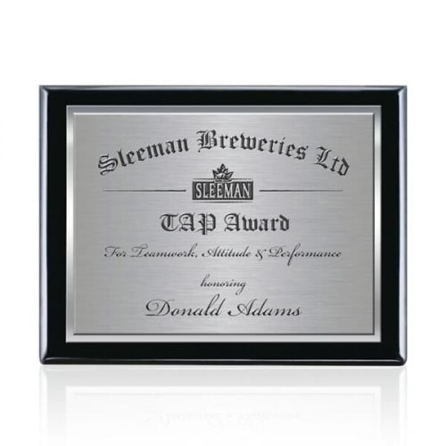Oakleigh/TexEtch Plaque - Black Finish