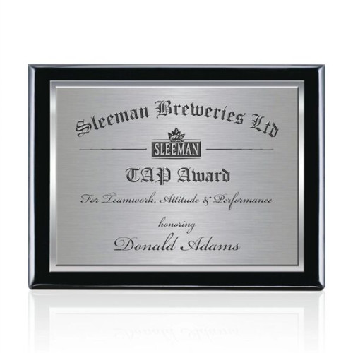 Oakleigh/TexEtch Plaque - Black Finish