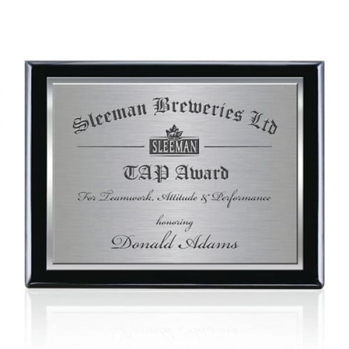 Oakleigh/TexEtch Plaque - Black Finish