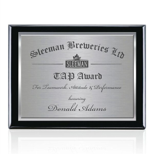 Oakleigh/TexEtch Plaque - Black Finish