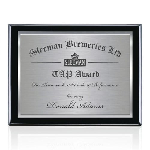 Oakleigh/TexEtch Plaque - Black Finish