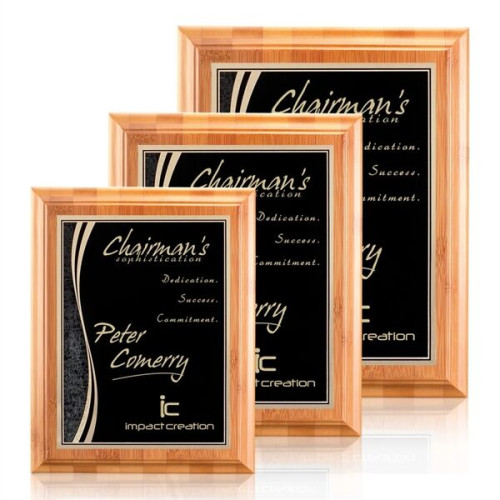 Bamboo/Finch Plaque - Black