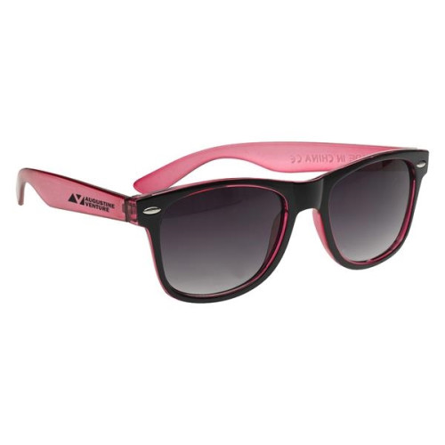 Two-Tone Translucent Malibu Sunglasses