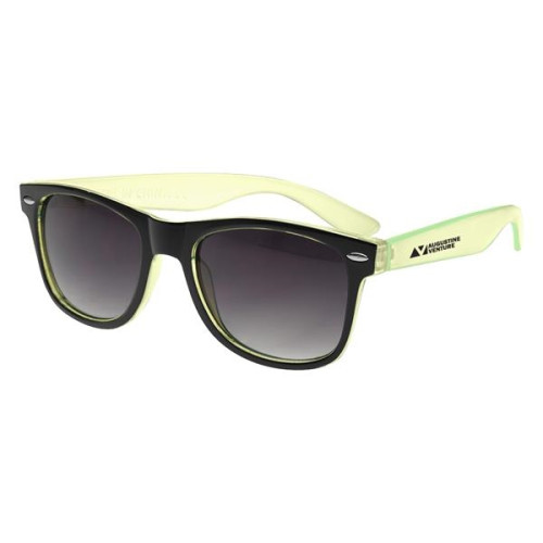 Two-Tone Translucent Malibu Sunglasses