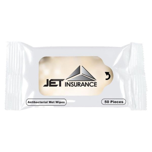 50 Ct. Antibacterial Wet Wipes