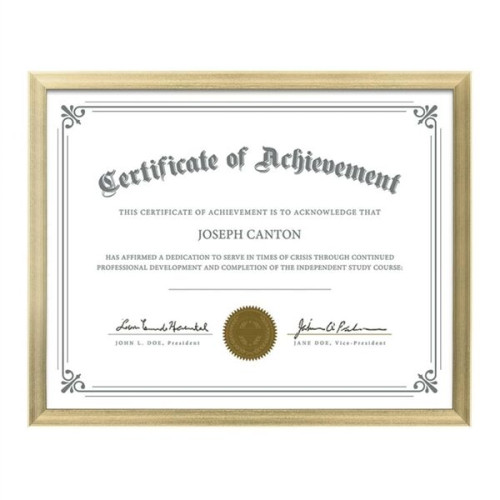 Calais Certificate Frame - Gold