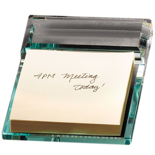 Atrium Glass Message Pad Holder