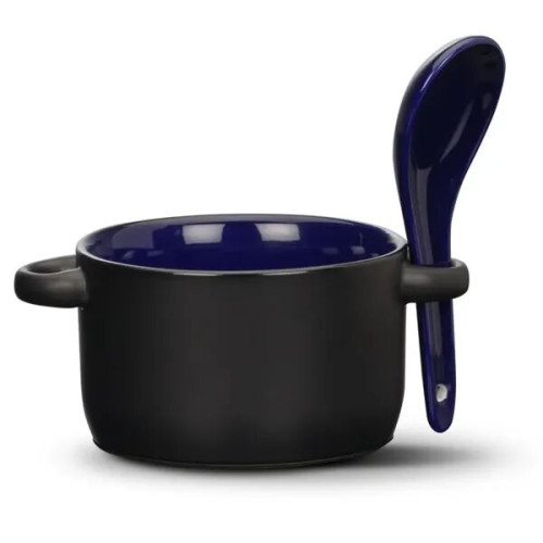 Merritt Soup Mug & Spoon - 12oz - Imprinted