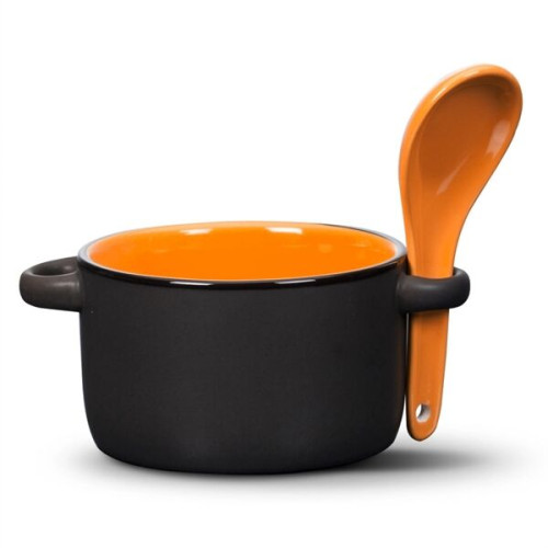 Merritt Soup Mug & Spoon - 12oz - Imprinted