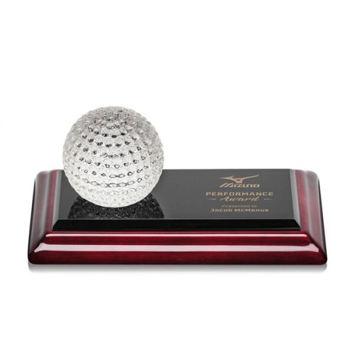 Sports Balls Award on Rosewood Base