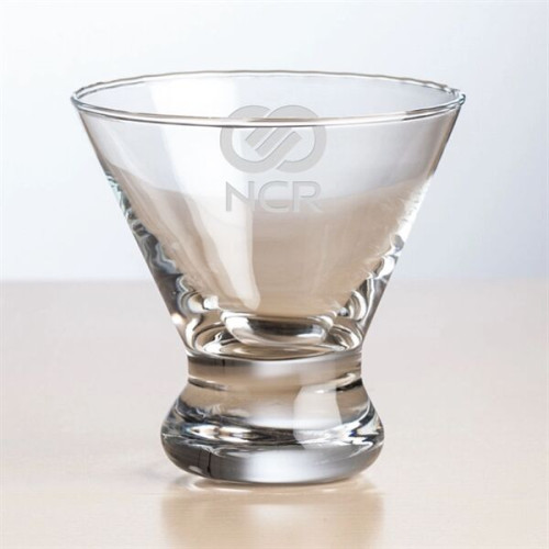Brisbane Stemless Martini - 8oz - Deep Etch