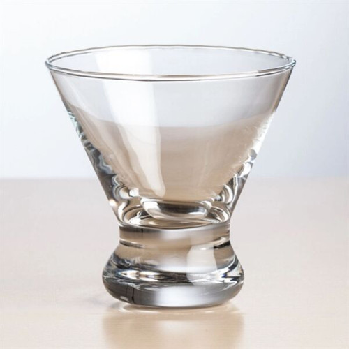 Brisbane Stemless Martini - 8oz - Deep Etch