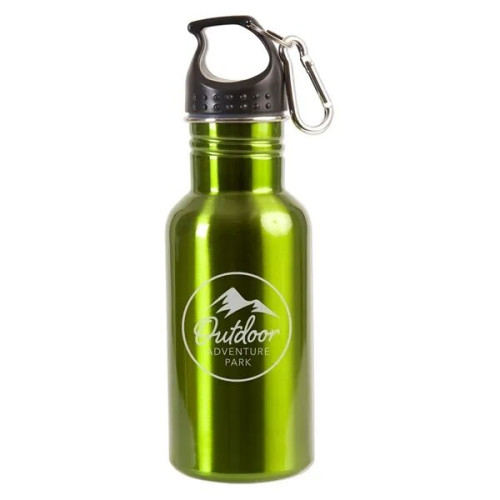 17 oz Stainless Steel Adventure Water Bottle With Carabiner