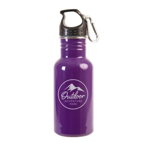 17 oz Stainless Steel Adventure Water Bottle With Carabiner