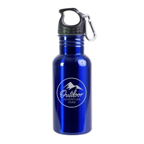 17 oz Stainless Steel Adventure Water Bottle With Carabiner