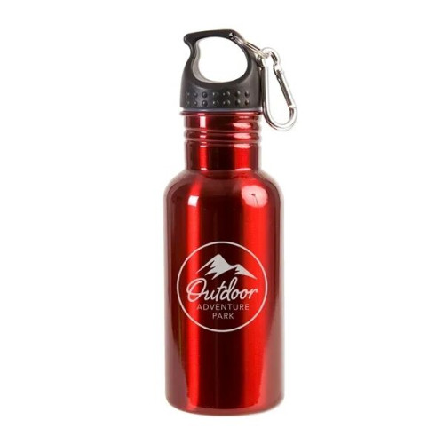 17 oz Stainless Steel Adventure Water Bottle With Carabiner