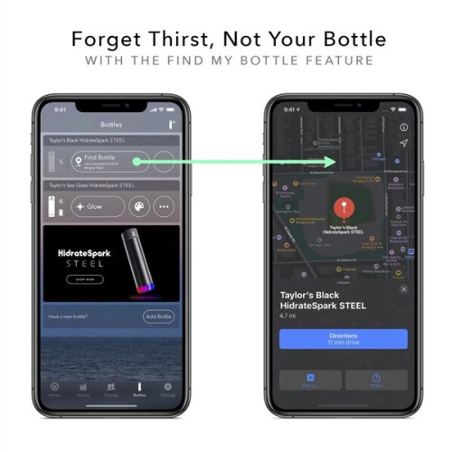 HidrateSpark® PRO Steel Smart Water Bottle - 17oz