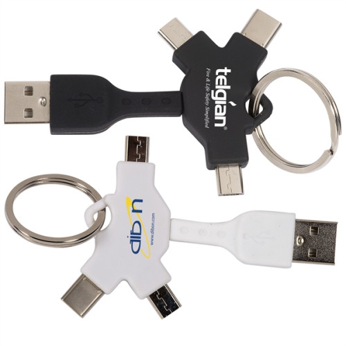 Multi USB Cable Key Chain