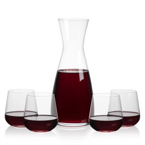 Portofino Carafe & Howden Stemless Wine