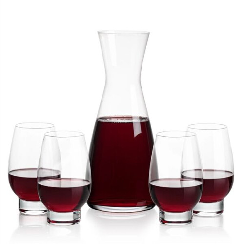 Portofino Carafe & Glenarden Stemless Wine