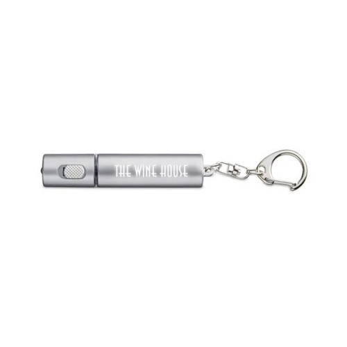 Light-Up-Your-Logo Flashlight With Keychain