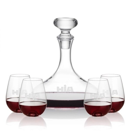 Stratford Decanter & Edderton Stemless Wine