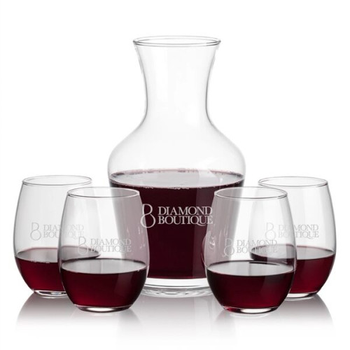 Summit Carafe & Stanford Stemless Wine