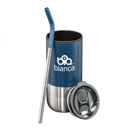 Bondi Double Wall Tumbler w/ Straw -18oz