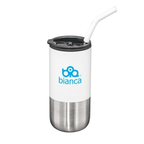 Bondi Double Wall Tumbler w/ Straw -18oz