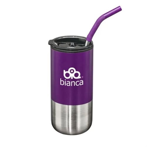 Bondi Double Wall Tumbler w/ Straw -18oz