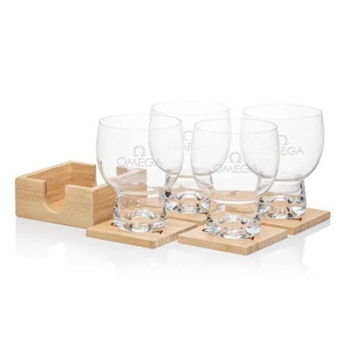 Bamboo Coaster Gift Set - Dortmund