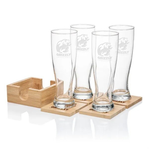 Bamboo Coaster Gift Set - Sussex