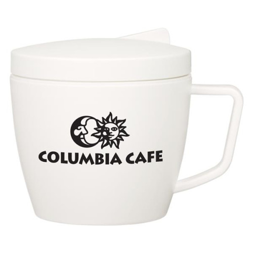 14 Oz. Thermal Mug With Spoon And Fork Set