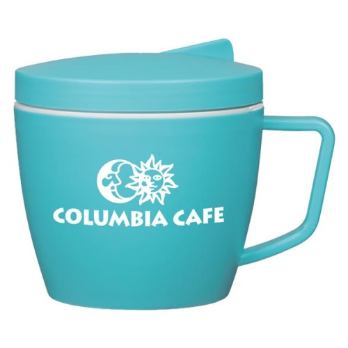 14 Oz. Thermal Mug With Spoon And Fork Set