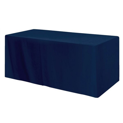 Fitted Poly/Cotton 4-sided Table Cover - Fits 6' Standard...