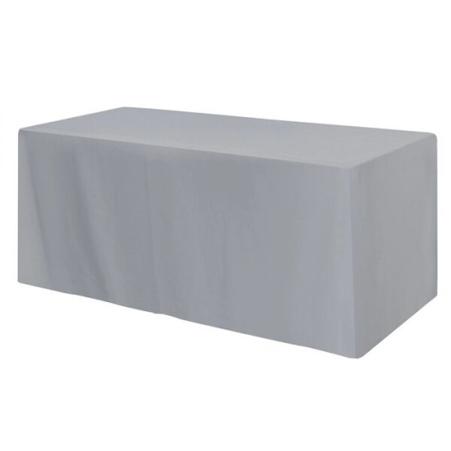 Fitted Poly/Cotton 4-sided Table Cover - Fits 6' Standard...