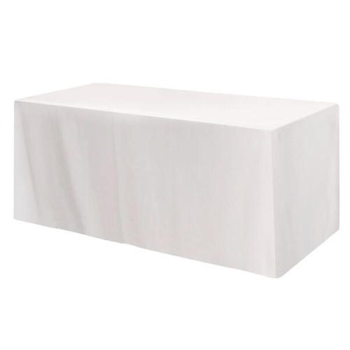 Fitted Poly/Cotton 4-sided Table Cover - Fits 6' Standard...