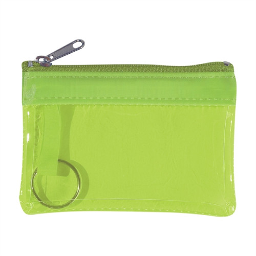 Translucent Zippered Coin Pouch