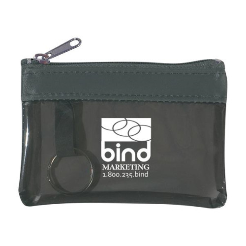Translucent Zippered Coin Pouch