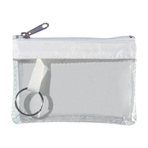 Translucent Zippered Coin Pouch