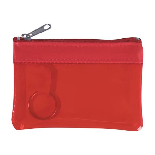 Translucent Zippered Coin Pouch
