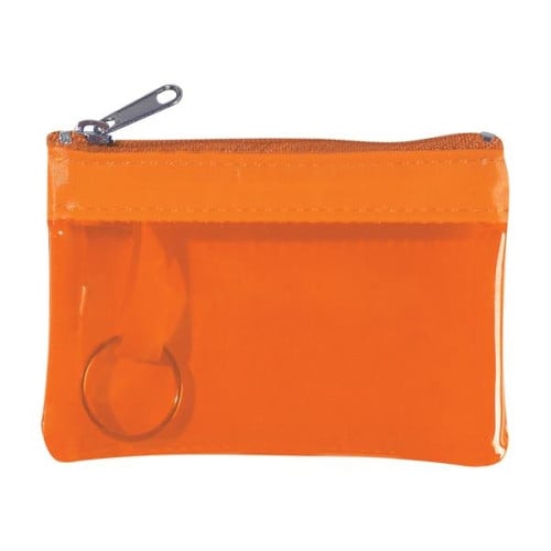 Translucent Zippered Coin Pouch