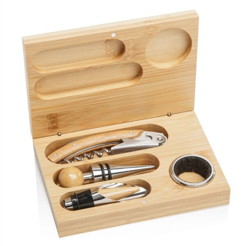 Bamboo Wine Accessory Set