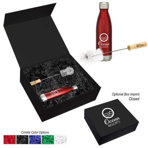 16 Oz. Swiggy Stainless Steel Bottle With Bottle Brush