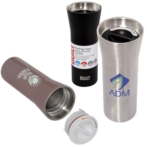 BUILT® 16 oz. 360 Pureflow™ Apex Vacuum Insulated Tumbler