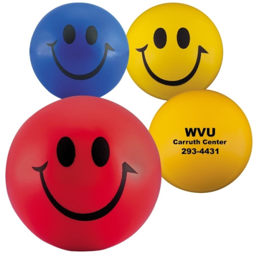 Round Smiley Face Shape Stress Ball