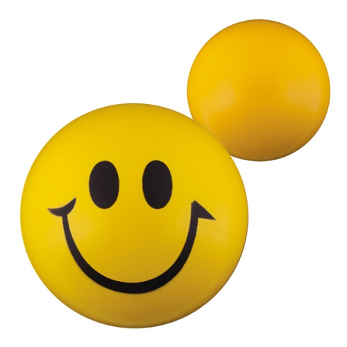 Round Smiley Face Shape Stress Ball