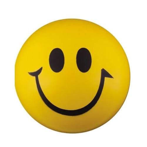 Round Smiley Face Shape Stress Ball