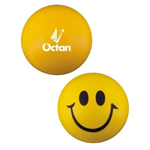Round Smiley Face Shape Stress Ball