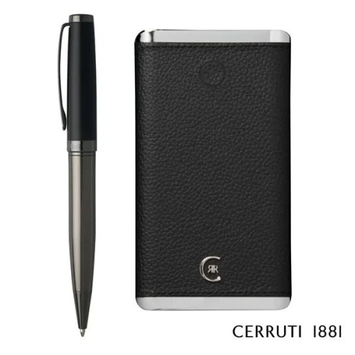Cerruti 1881® Hamilton Ballpoint Pen & Power Bank Gift Set